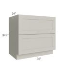 Stone Shaker 36" 2-Drawer Base Cabinet