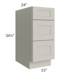 Stone Shaker 15" 3-Drawer Base Cabinet