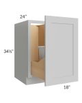 Stone Shaker 18" Full Height Door Base Cabinet with Double Trashcan Pullout