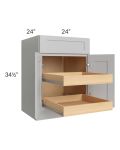 Stone Shaker 24" Base Cabinet with 2 Rollout Trays