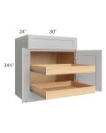 Stone Shaker 30" Base Cabinet with 2 Rollout Trays