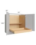 Stone Shaker 33" Full Height Base Cabinet with 1 Rollout Tray
