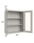 Stone Shaker 30x36 Wall Glass Door Cabinet (Prepped for Glass Doors)