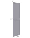 Graphite Grey Shaker 24x96 Tall Decorative Door Set