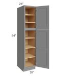 Graphite Grey Shaker 18x84x24 Wall Pantry Cabinet