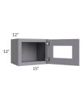 Graphite Grey Shaker 15x12 Decorative Wall Cabinet