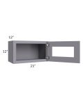 Graphite Grey Shaker 21x12 Decorative Wall Cabinet