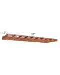 Lexington Cinnamon Glaze 36" Glass Rack