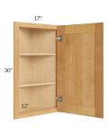Madison Honey Shaker 12x30 Angle Wall Cabinet