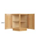 Madison Honey Shaker 24" Base End Angle Cabinet