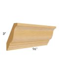 Madison Honey Shaker 96" Crown Molding (3" Height)