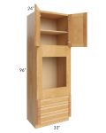 Madison Honey Shaker 33x96x24 Oven Cabinet
