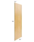 Madison Honey Shaker 30x96 Refrigerator Panel with 1-1/2" Stile