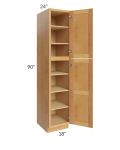 Madison Honey Shaker 18x90x24 Wall Pantry Cabinet