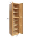 Madison Honey Shaker 24x96x24 Wall Pantry Cabinet
