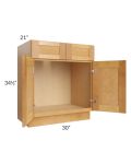 Madison Honey Shaker 30" Vanity Base Cabinet