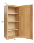 Madison Honey Shaker 18x42 Wall Cabinet