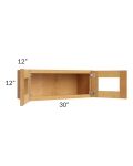 Madison Honey Shaker 30x12 Decorative Wall Cabinet