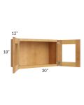 Madison Honey Shaker 30x18 Decorative Wall Cabinet