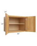 Madison Honey Shaker 30x24x24 Wall Cabinet