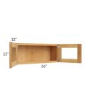 Madison Honey Shaker 36x15 Decorative Wall Cabinet