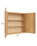 Madison Honey Shaker 36x36 Wall Cabinet