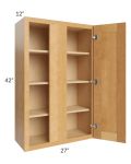 Madison Honey Shaker 27x42 Wall Blind Cabinet