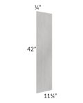 Gramercy Grey Mist 42" Wall Skin (1/4" Thick)