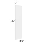 Belfast White 42" Wall Skin (1/4" Thick)