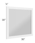 Stratton White Shaker 30x30 Vanity Mirror