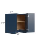 Madison Navy Shaker 36" Corner Base Cabinet