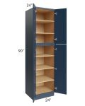 Madison Navy Shaker 24x90x24 Wall Pantry Cabinet