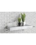 Midtown Painted Grey Shaker 54" Floating Shelf