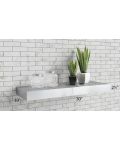 Salem Light Grey 30" Stainless Steel Floating Shelf