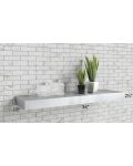 Salem Light Grey 36" Stainless Steel Floating Shelf