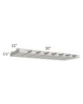 Midtown Light Grey Shaker 30" Stemware Rack