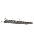 Midtown Dark Grey Shaker 36" Stemware Rack