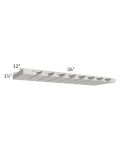 Midtown Light Grey Shaker 36" Stemware Rack