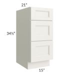Providence Cream Glaze 15" Drawer Base Bathroom Vanity Cabinet