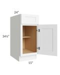 Royal White Shaker 15" Base Cabinet