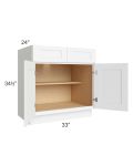 Royal White Shaker 33" Base Cabinet