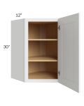 Royal White Shaker 24x30 Wall Diagonal Corner Cabinet