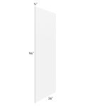 Brilliant White Shaker 36x96 Finished Panel (3/4" Thick)