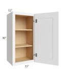 Royal White Shaker 15x30 Wall Cabinet