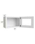 Brilliant White Shaker 21x15 Decorative Wall Cabinet