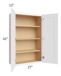 Royal White Shaker 27x42 Wall Cabinet