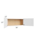 Royal White Shaker 36x15 Wall Cabinet