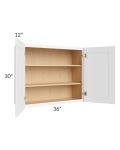 Royal White Shaker 36x30 Wall Cabinet