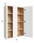 Royal White Shaker 27x42 Blind Wall Cabinet