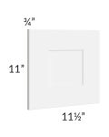 Brilliant White Shaker 12x12 Wall Decorative Door